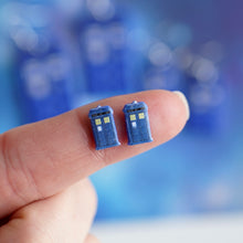 Load image into Gallery viewer, Tardis Earrings
