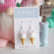 Load image into Gallery viewer, Bunny Ice Cream Earrings
