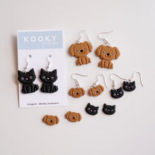 Load image into Gallery viewer, Animal Earrings - (Cat/Dog Customisable)