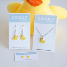 Load image into Gallery viewer, Duck Earrings & Necklace