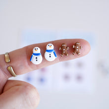 Load image into Gallery viewer, Classic Gingerbread Man Earrings, Necklace, Hair Clips