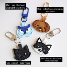 Load image into Gallery viewer, Clay Leather Animal Bag Charms (Customisable)
