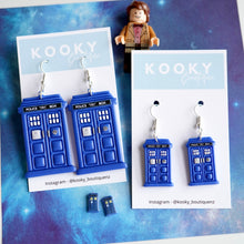 Load image into Gallery viewer, Tardis Earrings