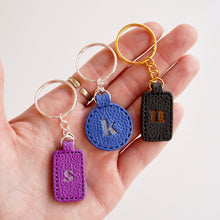 Load image into Gallery viewer, Personalised Clay Leather Keyring