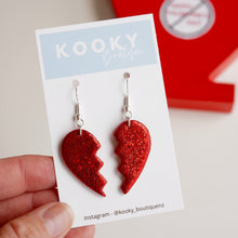Load image into Gallery viewer, Broken Heart Earrings