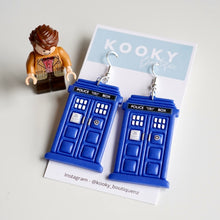 Load image into Gallery viewer, Tardis Earrings