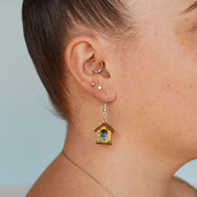 Load image into Gallery viewer, Bird House Earrings