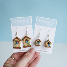Load image into Gallery viewer, Bird House Earrings