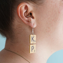 Load image into Gallery viewer, Scrabble Earrings (Customisable)