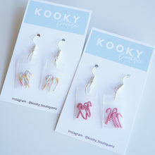 Load image into Gallery viewer, Candy Cane Bags and Jar Earrings