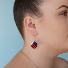 Load image into Gallery viewer, Rubix Cube Earrings