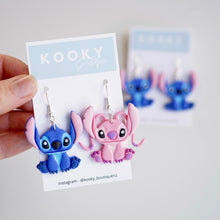 Load image into Gallery viewer, Stitch & Angel Earrings