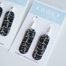 Load image into Gallery viewer, Black Cat Earrings