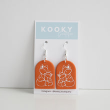 Load image into Gallery viewer, Mama & Me Fox Earrings