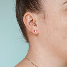 Load image into Gallery viewer, Red Mushroom 2D Earrings