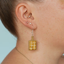 Load image into Gallery viewer, Chocolate Hot Cross Bun Earrings