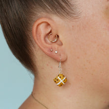 Load image into Gallery viewer, Chocolate Hot Cross Bun Earrings