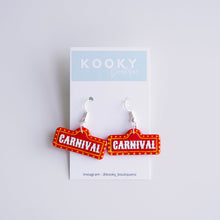 Load image into Gallery viewer, Carnival Sign Earrings