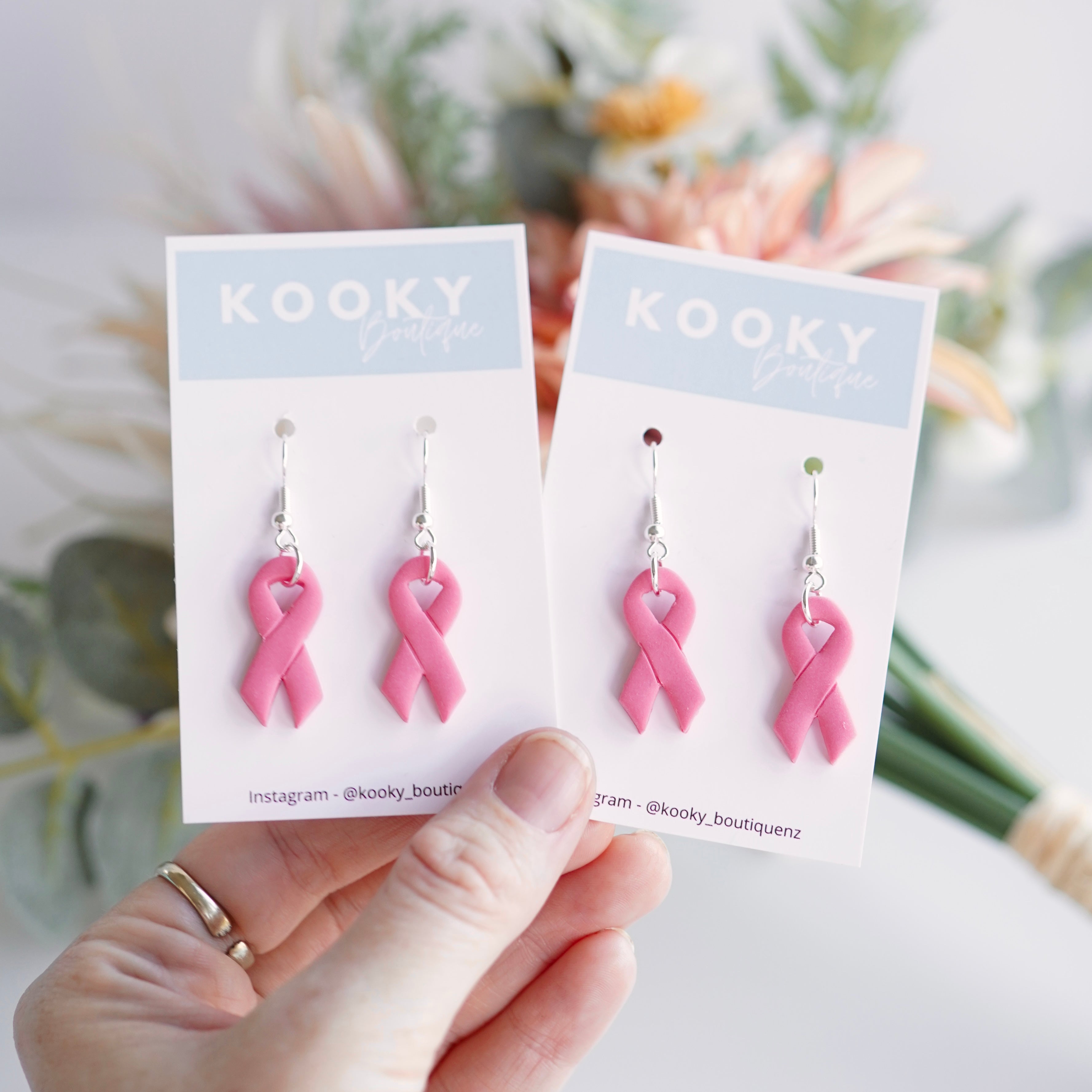 Pink Ribbon Earrings $5 Donated per Pair