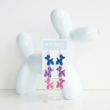 Load image into Gallery viewer, 3 Drop Balloon Dog Earrings
