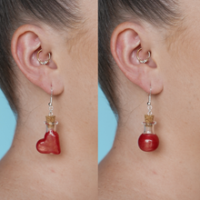Load image into Gallery viewer, Love Potion Bottle Earrings
