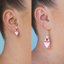 Load image into Gallery viewer, Love Gnome Earrings