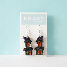 Load image into Gallery viewer, 2D Haunted House Earrings