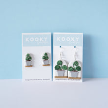Load image into Gallery viewer, Monstera House Plant Earrings