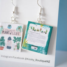 Load image into Gallery viewer, Embrace Yor Inner Plant Lady Book Earrings