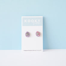 Load image into Gallery viewer, Tamagotchi Earrings - Limited Edition Pink/Purple/Blue