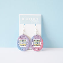 Load image into Gallery viewer, Tamagotchi Earrings - Limited Edition Pink/Purple/Blue