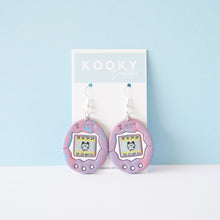 Load image into Gallery viewer, Tamagotchi Earrings - Limited Edition Pink/Purple/Blue