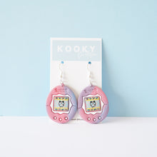 Load image into Gallery viewer, Tamagotchi Earrings - Limited Edition Pink/Purple/Blue