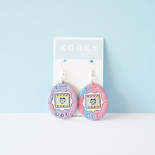 Load image into Gallery viewer, Tamagotchi Earrings - Limited Edition Pink/Purple/Blue