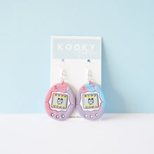 Load image into Gallery viewer, Tamagotchi Earrings - Limited Edition Pink/Purple/Blue