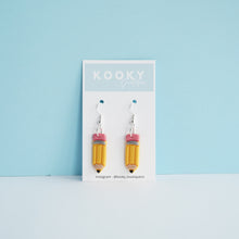 Load image into Gallery viewer, Pencil Earrings