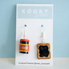 Load image into Gallery viewer, Marmite Jar/Toast Earrings