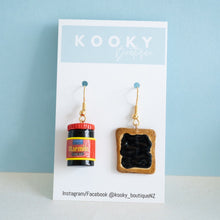 Load image into Gallery viewer, Marmite Jar/Toast Earrings