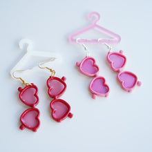 Load image into Gallery viewer, Heart Sunglasses Earrings