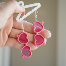 Load image into Gallery viewer, Heart Sunglasses Earrings