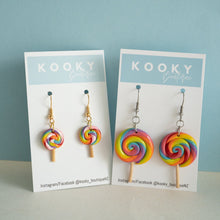 Load image into Gallery viewer, Rainbow Lollipop Earrings