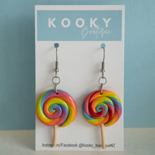 Load image into Gallery viewer, Rainbow Lollipop Earrings