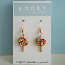 Load image into Gallery viewer, Rainbow Lollipop Earrings