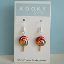 Load image into Gallery viewer, Rainbow Lollipop Earrings
