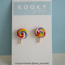 Load image into Gallery viewer, Rainbow Lollipop Earrings