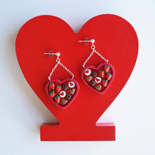 Load image into Gallery viewer, Heart Dessert Box Earrings