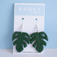 Load image into Gallery viewer, Monstera Earrings