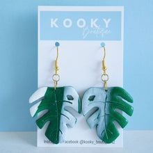 Load image into Gallery viewer, Monstera Earrings