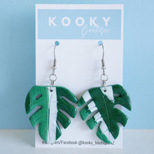 Load image into Gallery viewer, Monstera Earrings