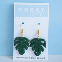 Load image into Gallery viewer, Monstera Earrings